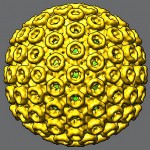 Science Art: <i>Western Equine Encephalitis Virus Taken With Cryo-Electron Microscope</i> Science Art: <i>Western Equine Encephalitis Virus Taken With Cryo-Electron Microscope</i>