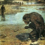 Science Art: <i>Heidelberg Man</i>, by Zdenek Burian. Science Art: <i>Heidelberg Man</i>, by Zdenek Burian.