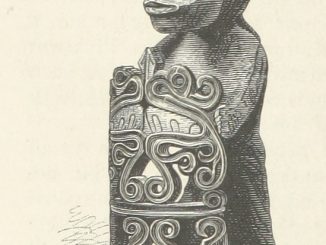 a Papuan ancestor-statue