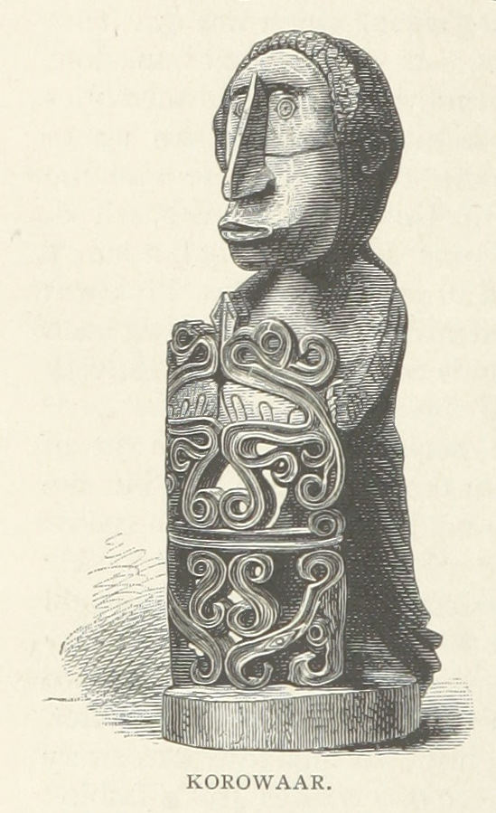 a Papuan ancestor-statue