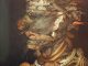 Scientific illustration or, well, painting of Water and marine life as an elemental face