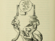 A scientific illustration of Hero's Steam Turbine, from New Conceptions in Science, 1903