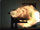scientific illustration of a railgun projectile fired during a US Navy test run.