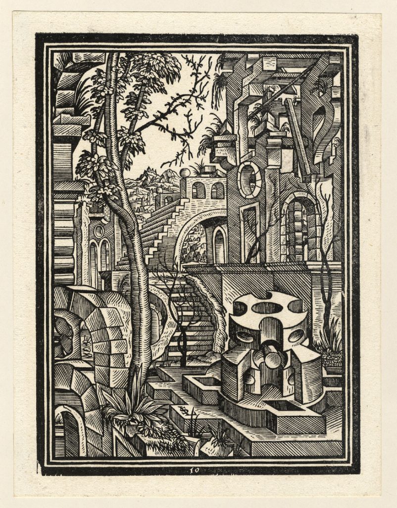 Scientific illustration of geometrical figures.