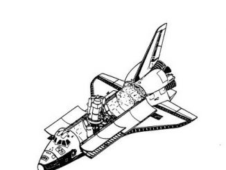 Scientific illustration of a space shuttle satellite payload from NASA's Technical Reports Server