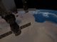 Scientific illustration of Libya and the International Space Station... by the ISS