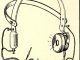 Scientific illustration of early headphones used as a circuit tester in the 1900s.