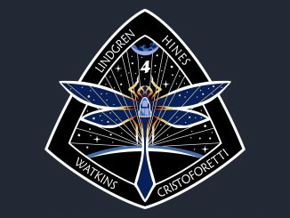 Scientific Illustration of a NASA Space-X Crew 4 Mission Patch.