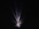 Scientific illustration of a communications satellite rocket lifting off.