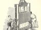 Scientific Illustration of an 1800s press, a machine used to bale cotton and other materials.