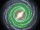 Scientific illustration of the "goldilocks zone" of the Milky Way, an area where habitable planets - or, in this case, habitable solar systems - can form.