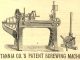 Scientific illustration of Victorian machinery, a mechanical device used to screw into metal.