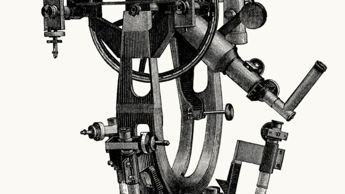 Scientific illustration of a machine to track the height of a thing.