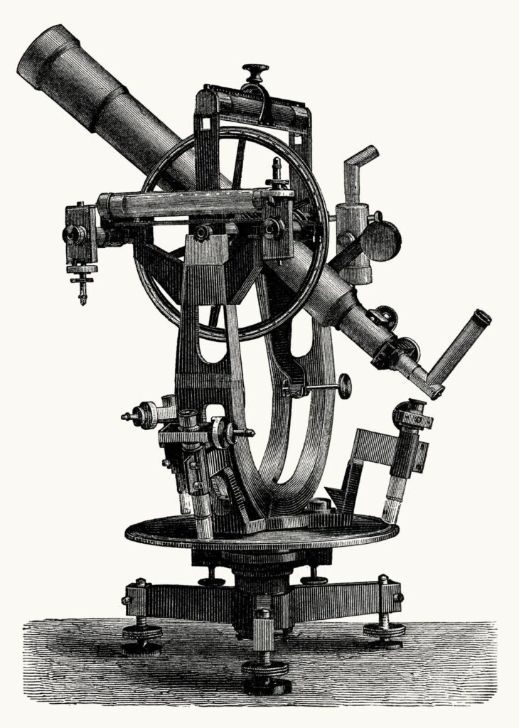 Scientific illustration of a machine to track the height of a thing.