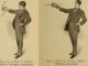 Scientific illustrations of a demonstration of how the sun and moon's orbital planes have to line up in order for an eclipse to happen. A dapper young 19th-century fella in a suit is holding something like a saucer at arm's length, eyeballing it. The saucer is labeled with a "new moon" on one side and "full moon" on the other. Only when the disc is flat - that is, parallel to the fella's line of sight - is an eclipse possible. Otherwise, his sun-like eye will never be blocked from seeing both sides of the rim.