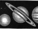 Scientific illustration of planets drawn to scale.