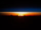 Scientific illustration of a sunrise seen from space, snapped by the astronauts aboard the International Space station orbiting over Vietnam.